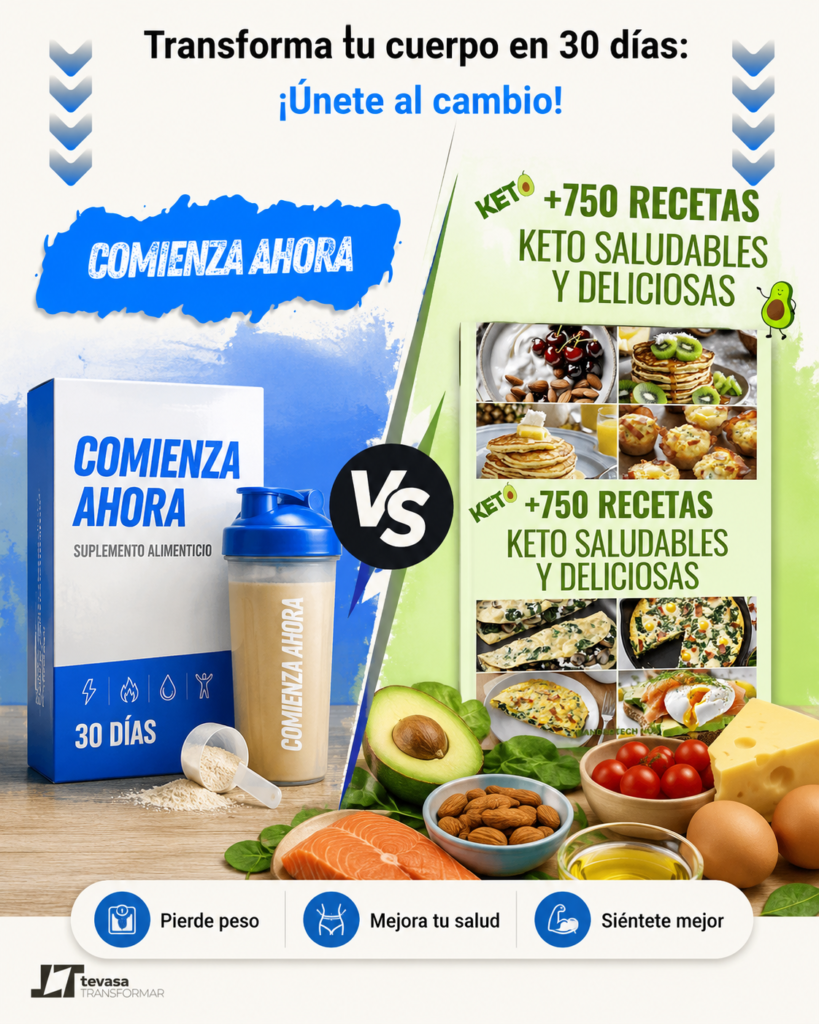 Te vas a transformar vs +750 Recetas Keto: ¿cuál te conviene para perder peso? (comparativa 2026) chatgpt image 18 jun 2026, 17 28 50